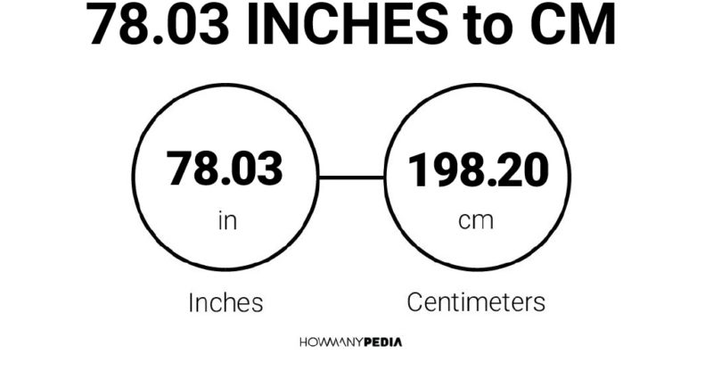 78.03 Inches to CM