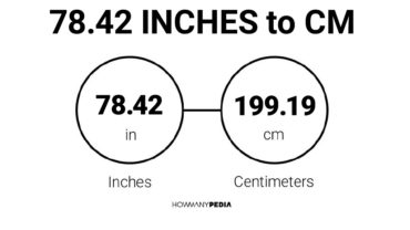 78.42 Inches to CM