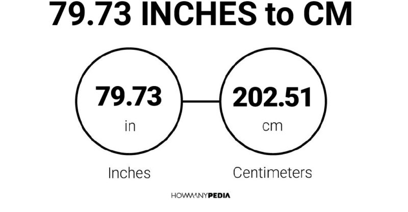 79.73 Inches to CM