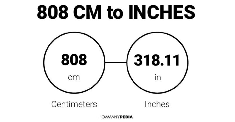 808 CM to Inches