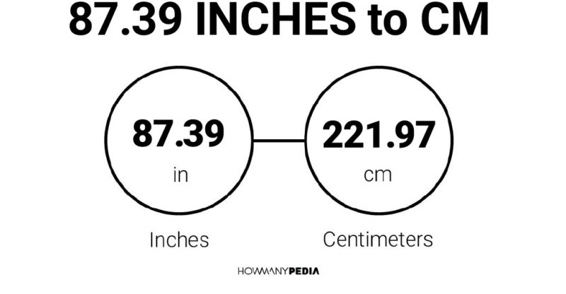 87.39 Inches to CM