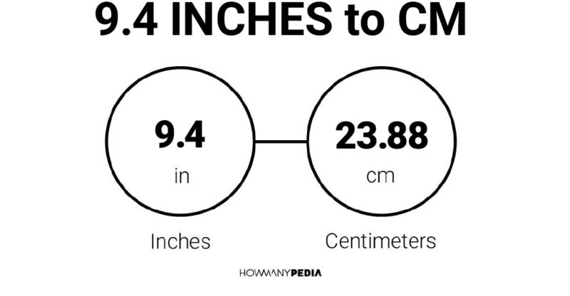 To 9 cm inch Inches to