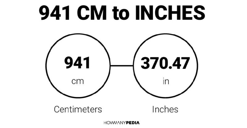 941 CM to Inches