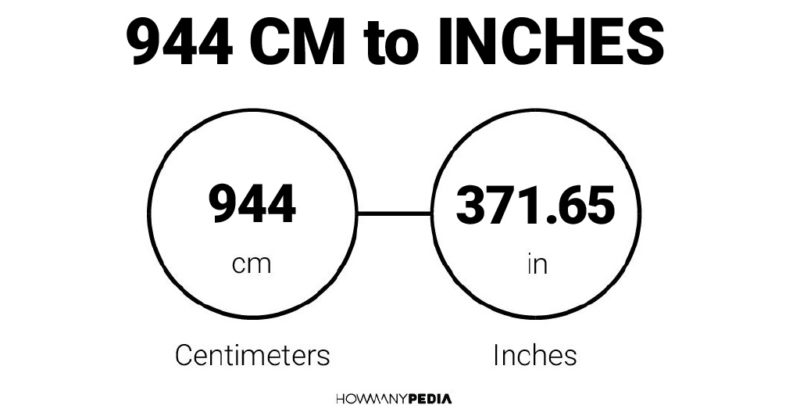 944 CM to Inches
