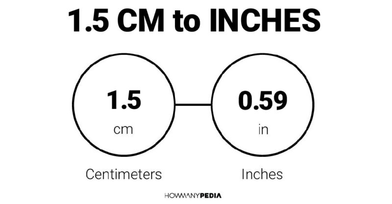 1.5 CM to Inches