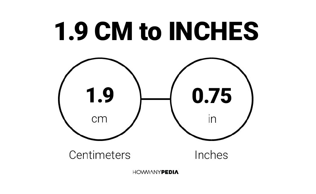 1.9 cm to inches - Search