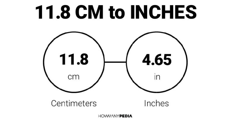 11.8 CM to Inches