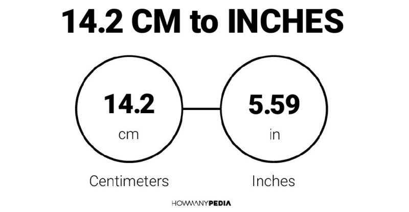 14.2 CM to Inches