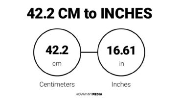 42.2 CM to Inches