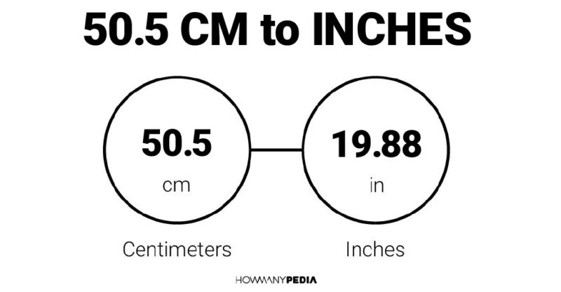 50.5 CM to Inches