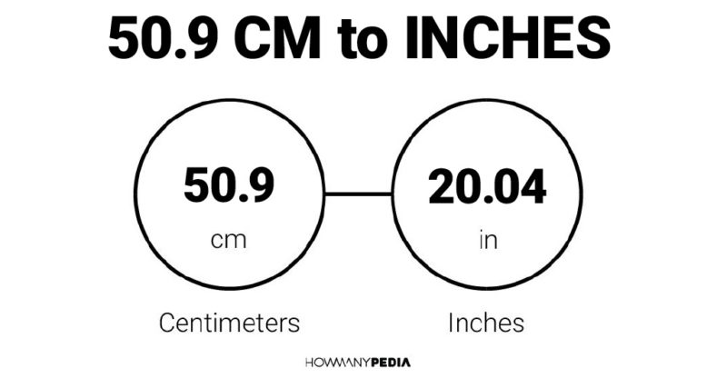 50.9 CM to Inches