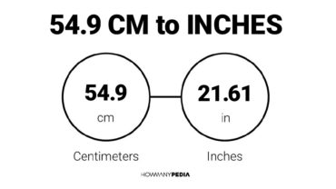54.9 CM to Inches