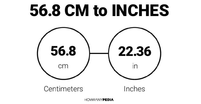 56.8 CM to Inches