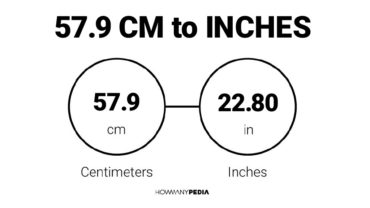 57.9 CM to Inches