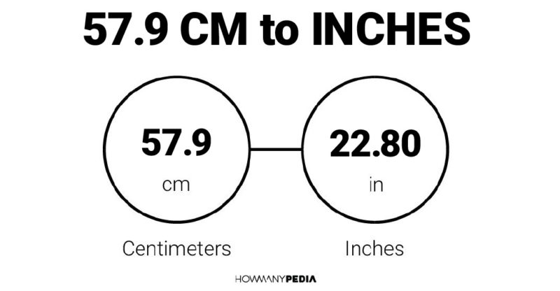 57.9 CM to Inches