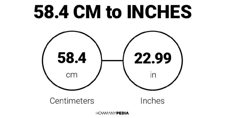58.4 CM to Inches