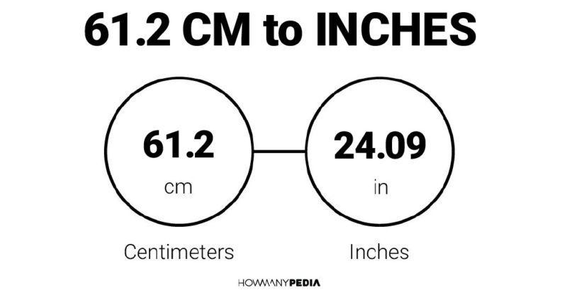61.2 CM to Inches