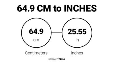 64.9 CM to Inches