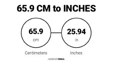 65.9 CM to Inches