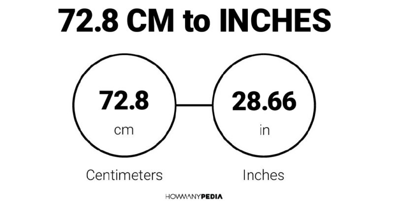 72.8 CM to Inches