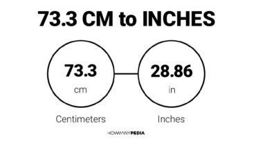 73.3 CM to Inches