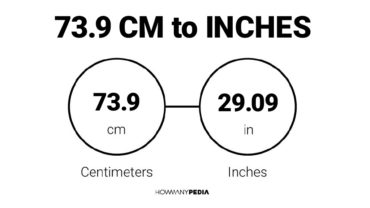 73.9 CM to Inches