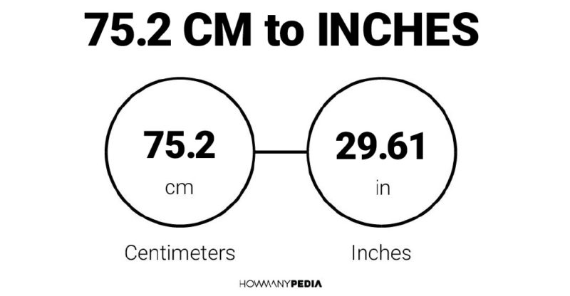 75.2 CM to Inches
