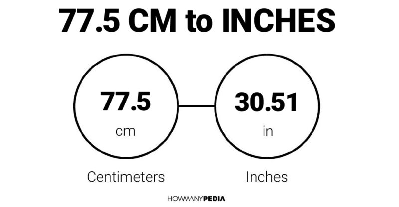 77.5 CM to Inches