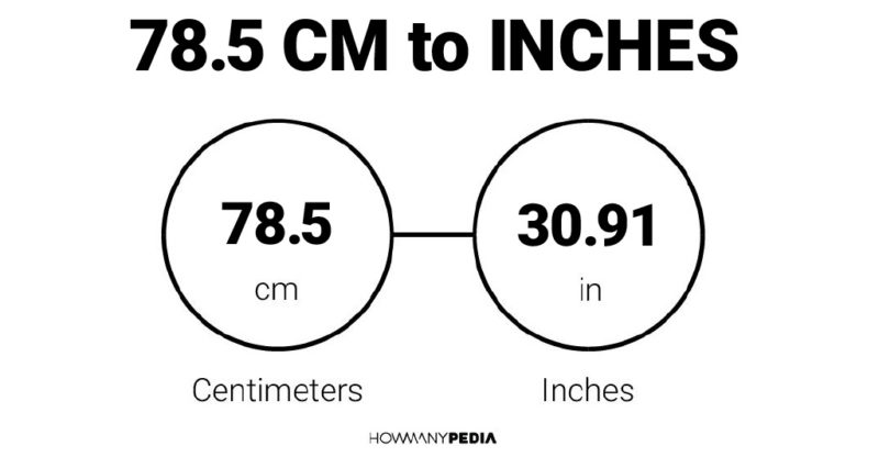 78.5 CM to Inches