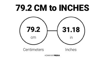 79.2 CM to Inches