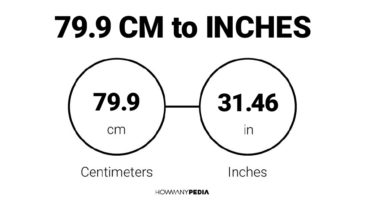 79.9 CM to Inches