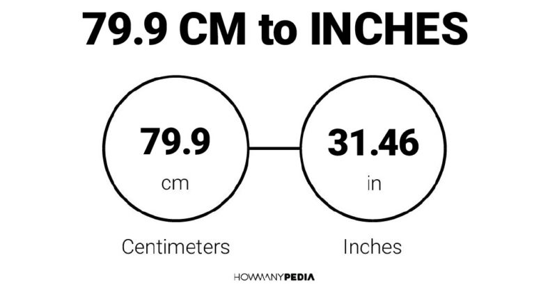 79.9 CM to Inches