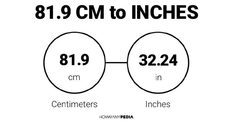 81.9 CM to Inches