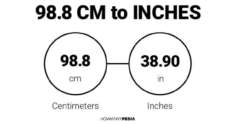 98.8 CM to Inches
