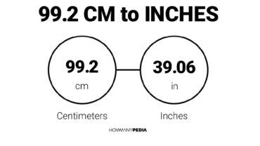 99.2 CM to Inches