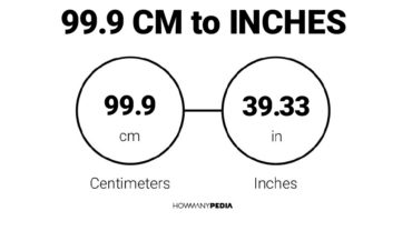 99.9 CM to Inches