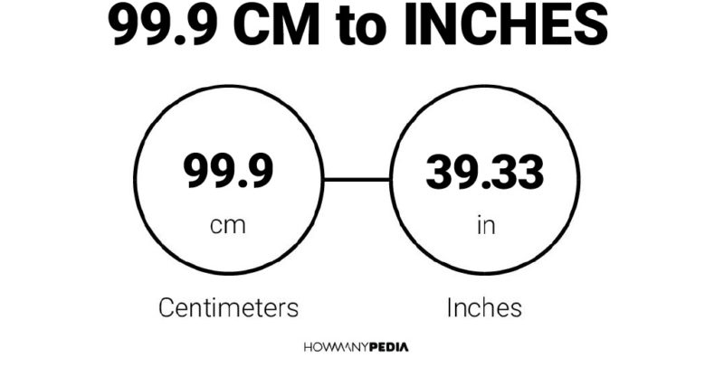 99.9 CM to Inches
