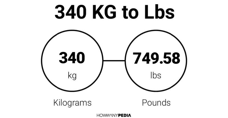 340 KG to Lbs