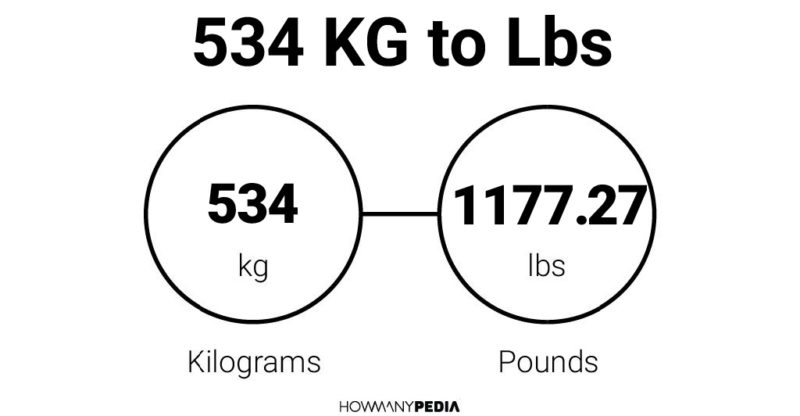 534 KG to Lbs