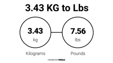 3.43 KG to Lbs