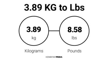 3.89 KG to Lbs