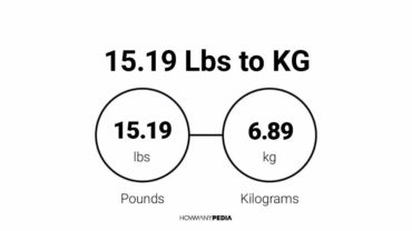 15.19 Lbs to KG