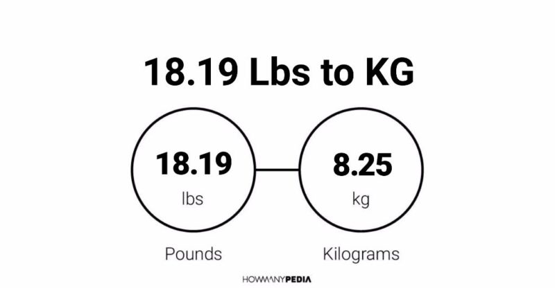 18.19 Lbs to KG