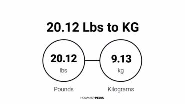20.12 Lbs to KG