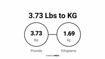 3.73 Lbs to KG