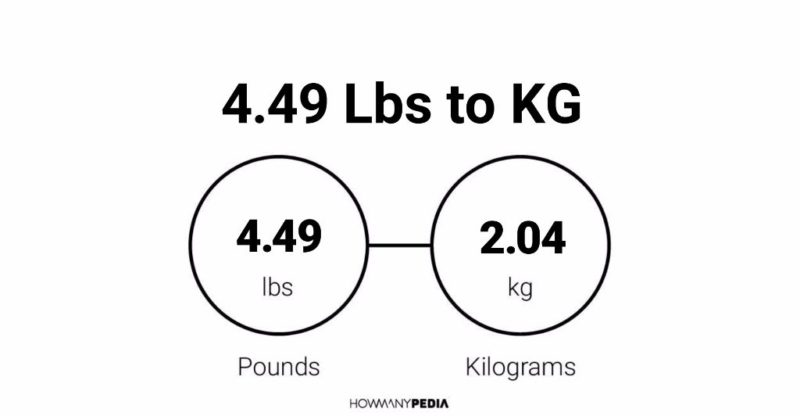 4.49 Lbs to KG