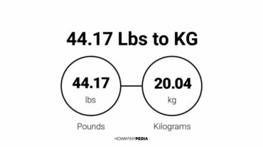 44.17 Lbs to KG