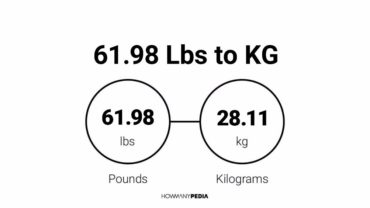 61.98 Lbs to KG