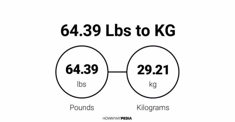 64.39 Lbs to KG