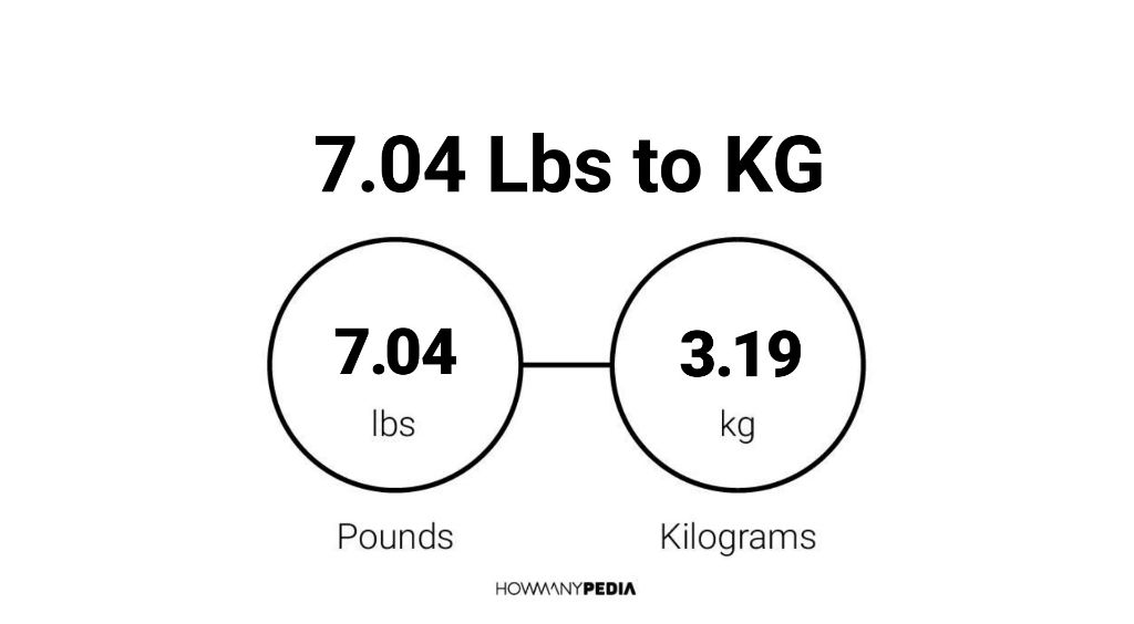 7.04 Lbs to KG - Howmanypedia.com